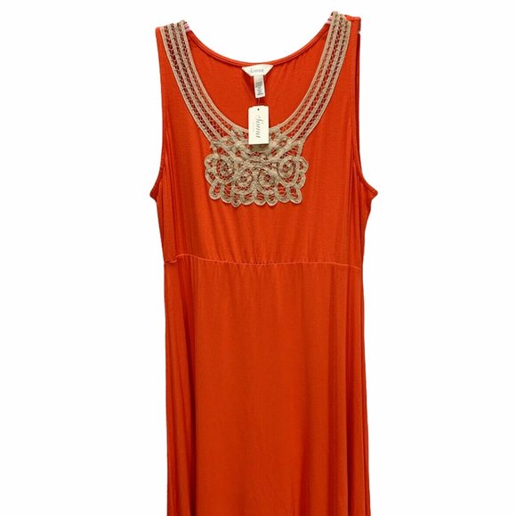 Soma Dresses & Skirts - NWT Soma Dress Soutache Sleeveless Jersey Orange